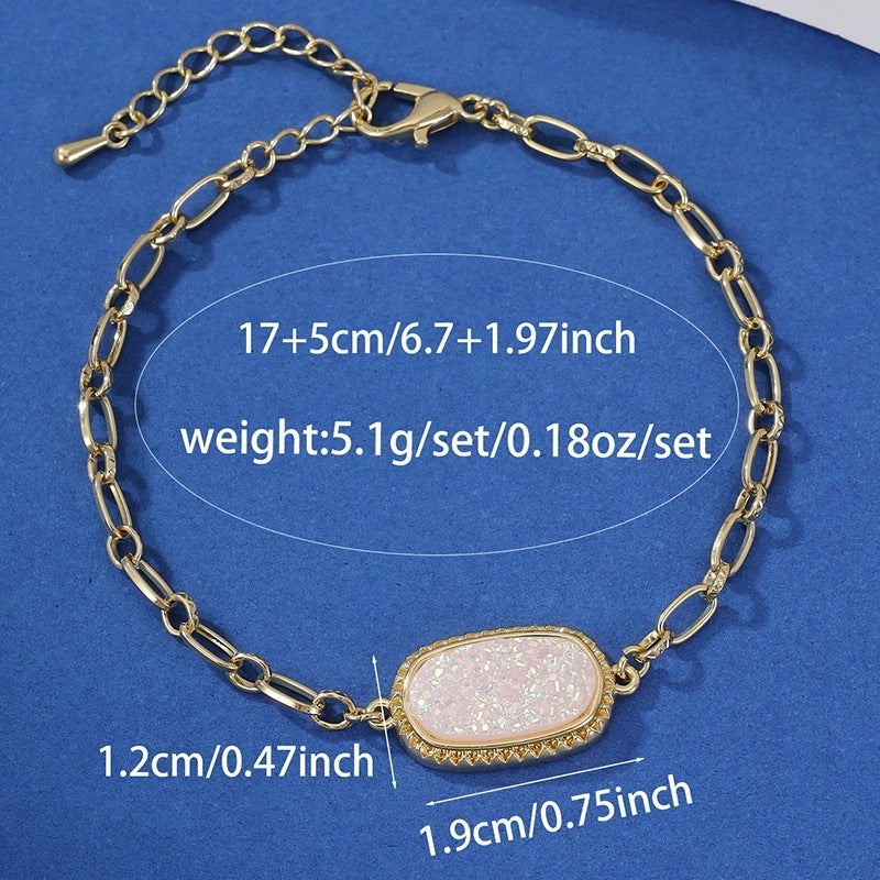Oval Copper Bracelet For Women Featuring Elegant Design