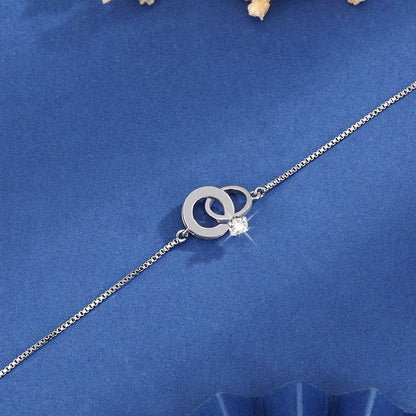 Irregular Copper Bracelet For Women With Electroplated Gold Plating And Zircon Inlay