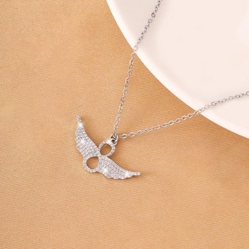 Hip-Hop Style Cross Pendant Necklace For Women With Zircon Inlay On Copper Electroplated Cable Chain