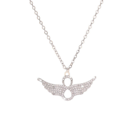 Hip-Hop Style Cross Pendant Necklace For Women With Zircon Inlay On Copper Electroplated Cable Chain