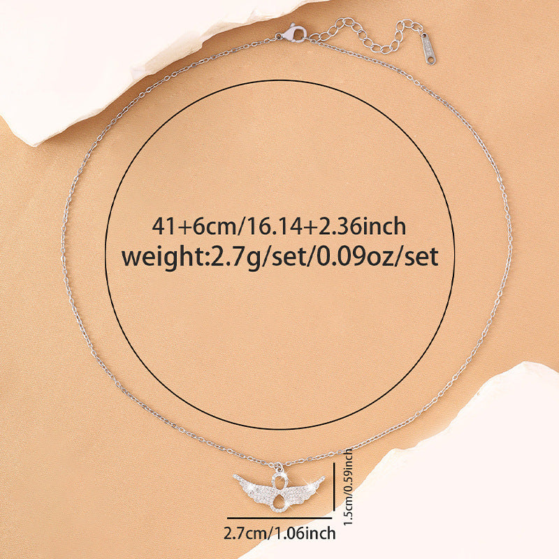Hip-Hop Style Cross Pendant Necklace For Women With Zircon Inlay On Copper Electroplated Cable Chain