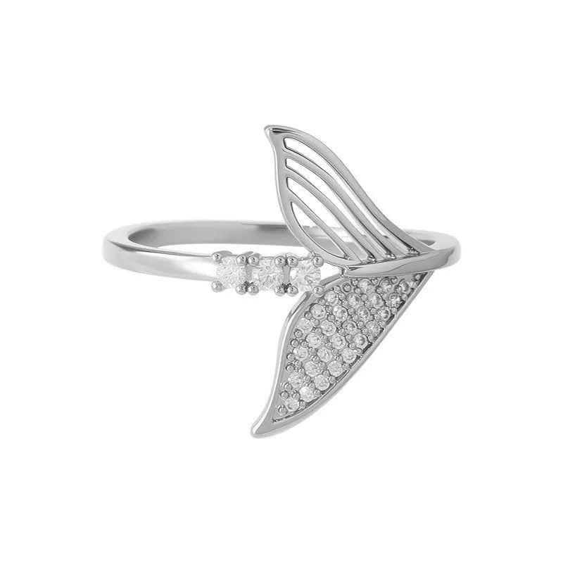 Women’s Fish Tail Ring In Copper, Stylish And Elegant Jewelry Accessory