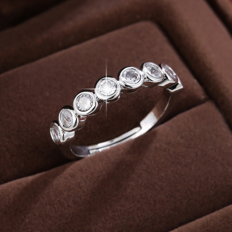 Round Open Rings For Women In , Electroplated Gold Plated Copper Material
