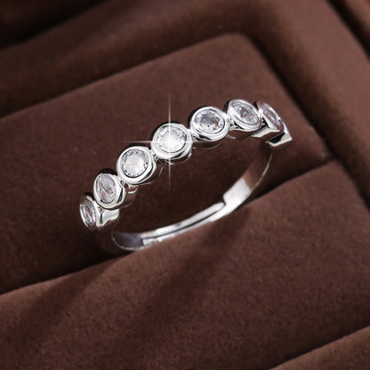 Round Open Rings For Women In , Electroplated Gold Plated Copper Material