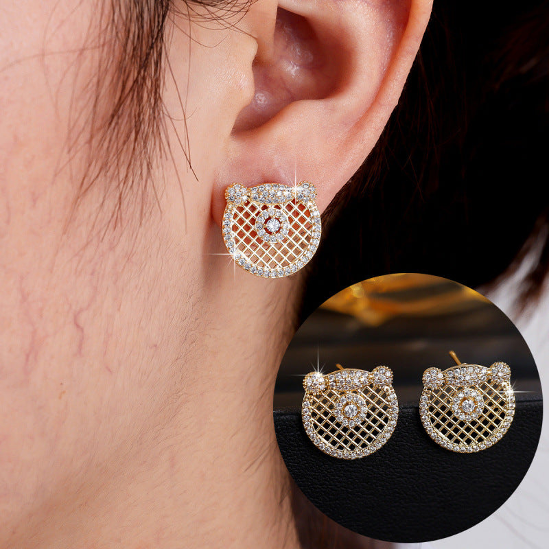 Luxurious Universe Jewelry Set For Women In Copper With Zircon Inlay, 1 Set