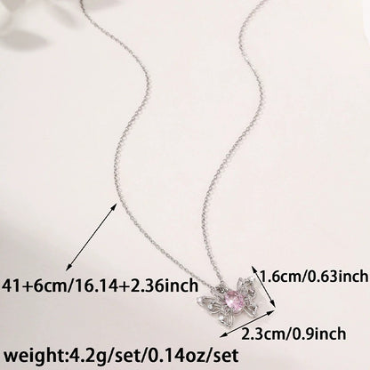 Butterfly Choker Necklace For Women With Copper Cable Chain, Electroplated Finish, And Copper Pendant