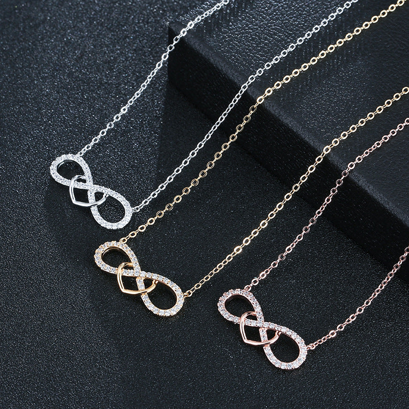 Sweet Heart Shape Necklace For Women In Gold With Copper Pendant And Snake Chain