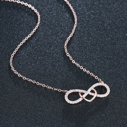 Sweet Heart Shape Necklace For Women In Gold With Copper Pendant And Snake Chain
