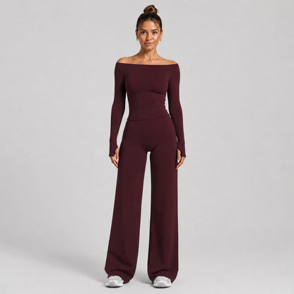 Women's Slim Fit Full Length Sport Jumpsuit In Nylon Fabric With Stretchy Material For Gym Wear