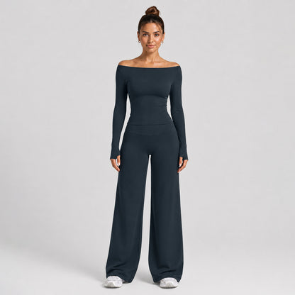 Women's Slim Fit Full Length Sport Jumpsuit In Nylon Fabric With Stretchy Material For Gym Wear
