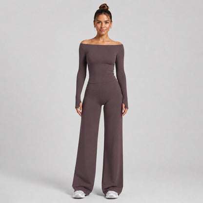 Women's Slim Fit Full Length Sport Jumpsuit In Nylon Fabric With Stretchy Material For Gym Wear