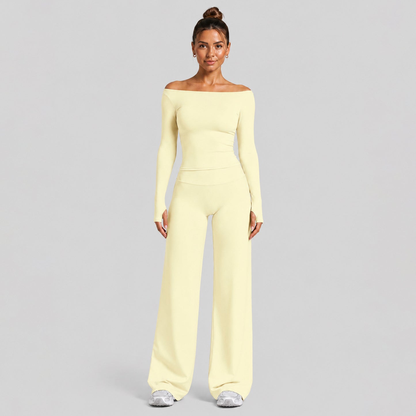 Women's Slim Fit Full Length Sport Jumpsuit In Nylon Fabric With Stretchy Material For Gym Wear