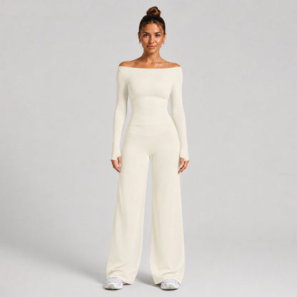Women's Slim Fit Full Length Sport Jumpsuit In Nylon Fabric With Stretchy Material For Gym Wear