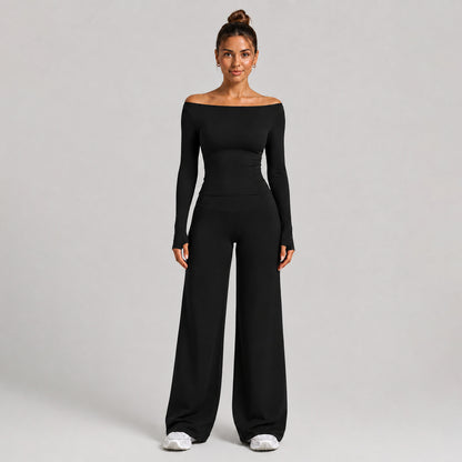 Women's Slim Fit Full Length Sport Jumpsuit In Nylon Fabric With Stretchy Material For Gym Wear