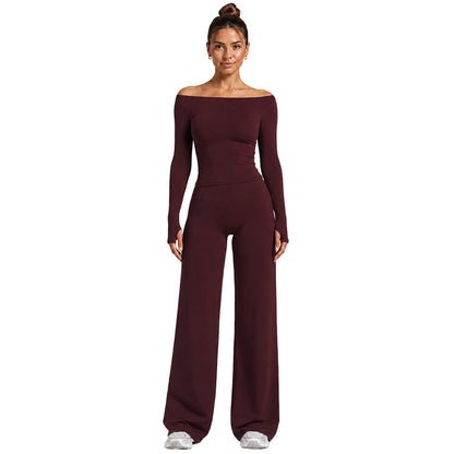 Women's Slim Fit Full Length Sport Jumpsuit In Nylon Fabric With Stretchy Material For Gym Wear