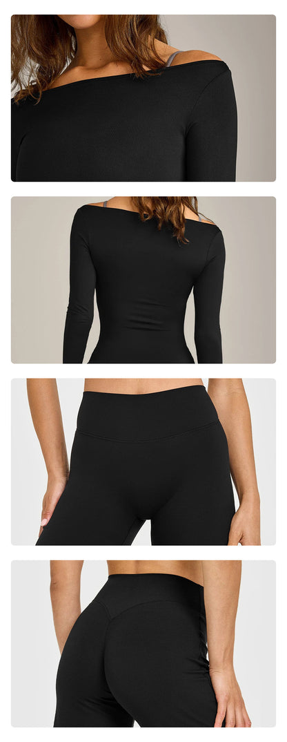 Women's Slim Fit Full Length Sport Jumpsuit In Nylon Fabric With Stretchy Material For Gym Wear