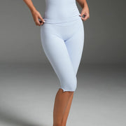 Misty Blue Mid-Length Pants