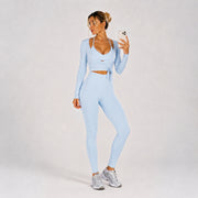 Coat + Underwear + Trousers in Misty Blue
