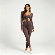 Coat + Underwear + Trousers Dark Brown