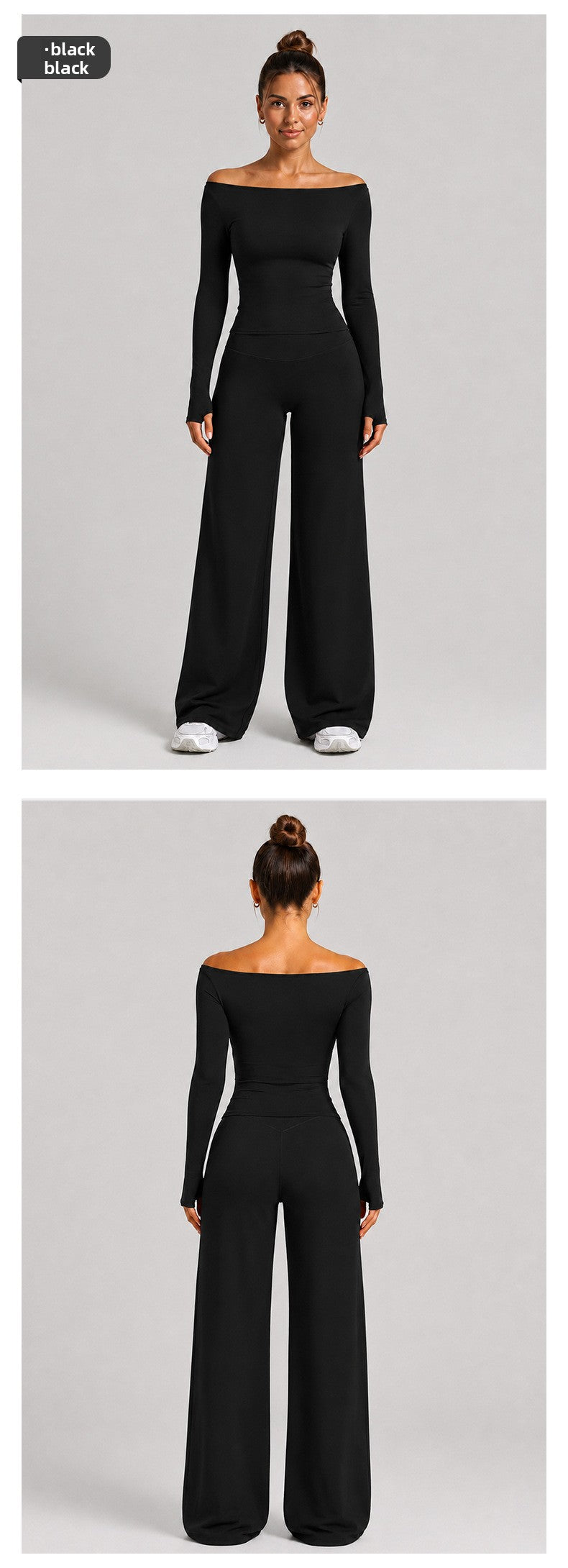 Women's Slim Fit Full Length Sport Jumpsuit In Nylon Fabric With Stretchy Material For Gym Wear