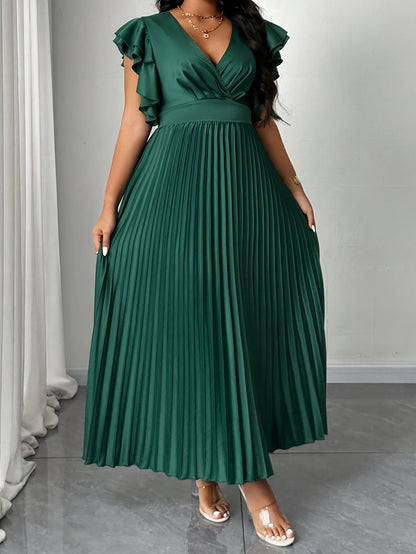 Solid Color V Neck Sheath Dress For Women In Simple Style, Perfect For Travel, Made With Polyester Fabric