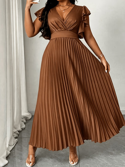 Solid Color V Neck Sheath Dress For Women In Simple Style, Perfect For Travel, Made With Polyester Fabric