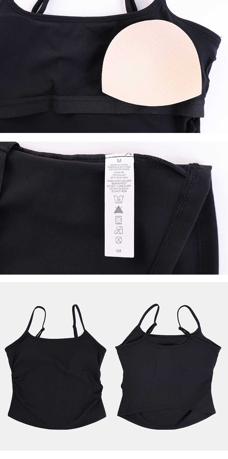 Sporty Calf-Length Yoga Jumpsuit For Women In Nylon Fabric Featuring A Backless Design And Sleeveless Style For Summer