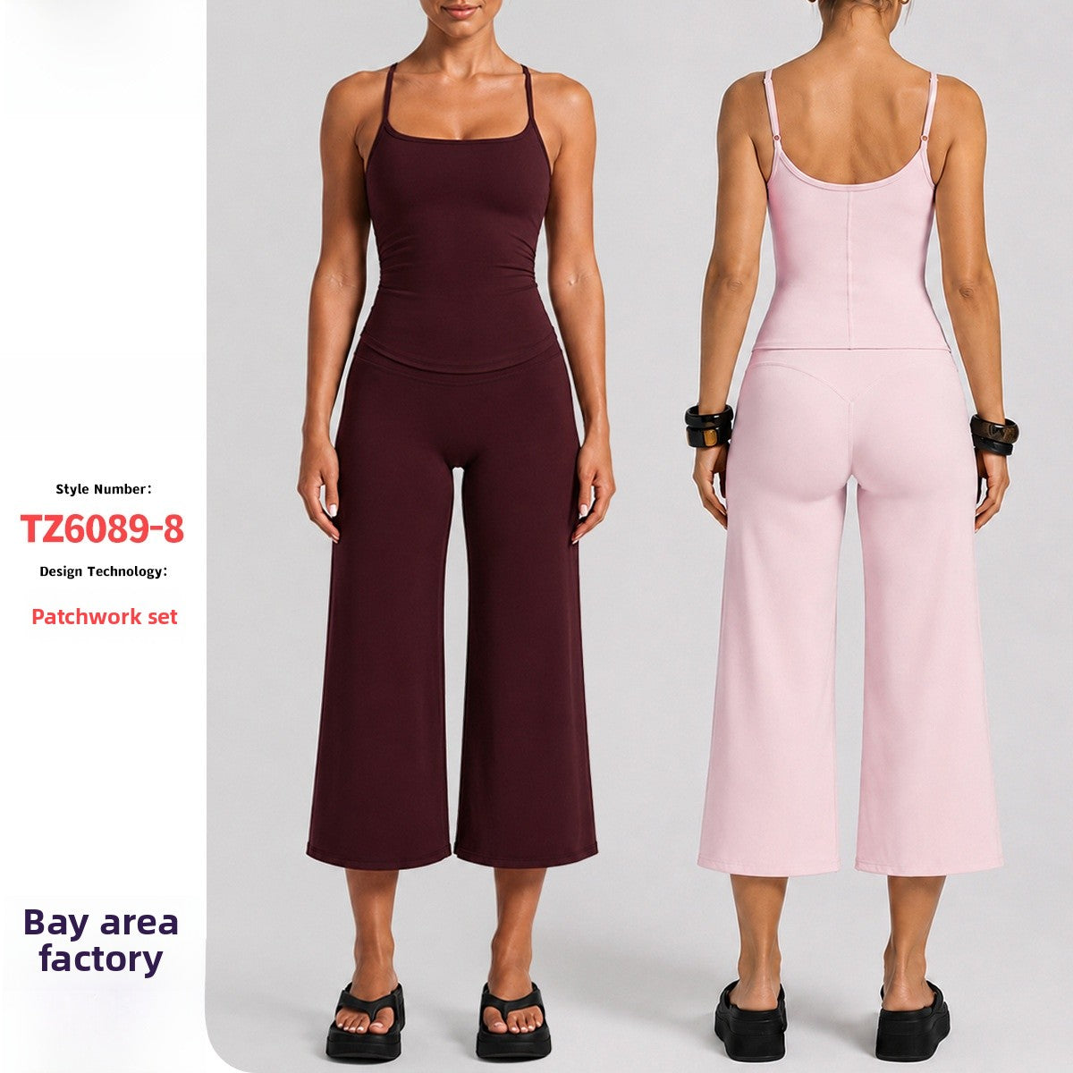 Sporty Calf-Length Yoga Jumpsuit For Women In Nylon Fabric Featuring A Backless Design And Sleeveless Style For Summer