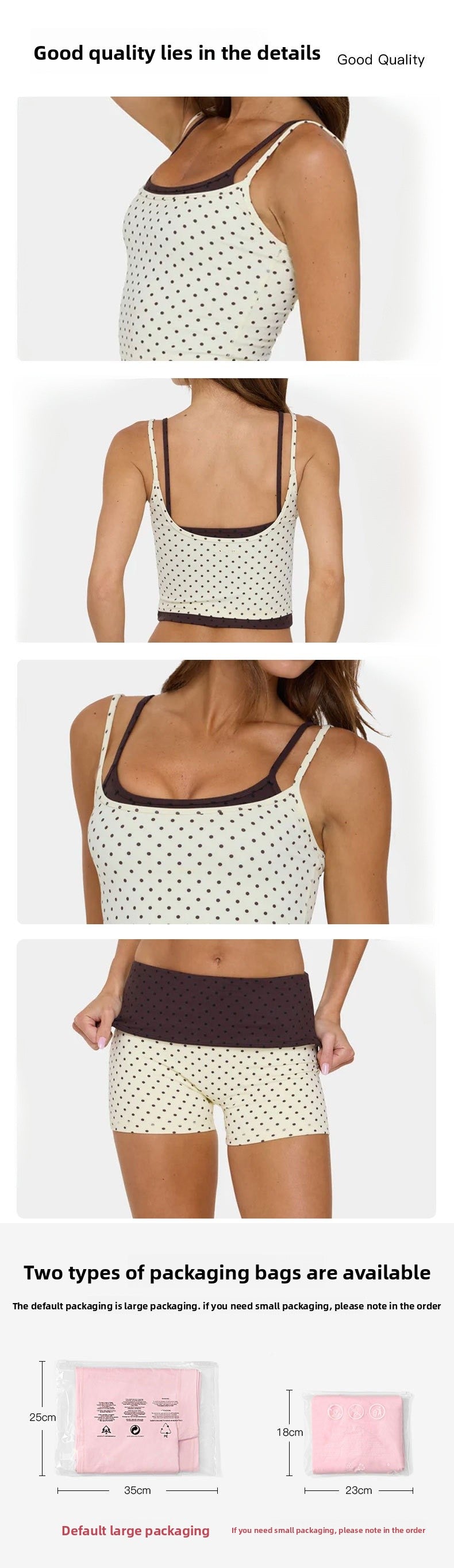 Sporty Polka Dots Yoga Shorts With Contrast Binding, Sleeveless Nylon Jumpsuit For Women