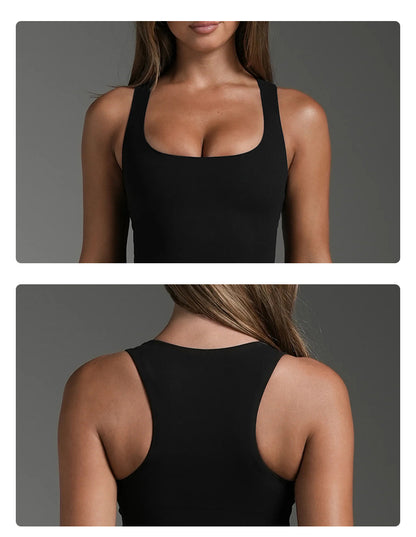 Sporty Yoga Shorts For Women In Stretchy Nylon Fabric, Sleeveless Design Perfect For Summer