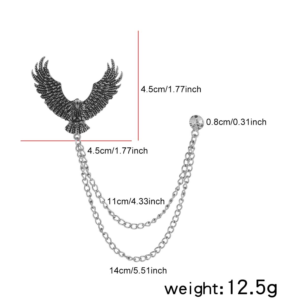 Animal Pin Made Of Zinc Alloy Featuring Electroplated Craftsmanship