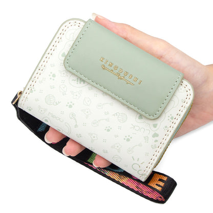 Women’s PUR Cat Card Holder Wallet, Stylish And Durable