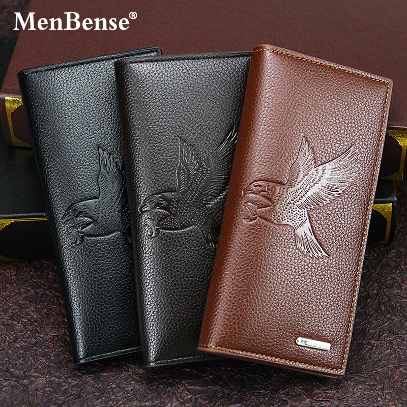 Men's PU Leather Long Wallet Featuring Animal Pattern In Square Shape