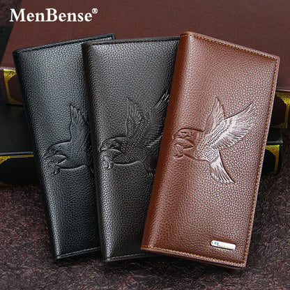 Men's PU Leather Long Wallet Featuring Animal Pattern In Square Shape