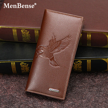 Men's PU Leather Long Wallet Featuring Animal Pattern In Square Shape