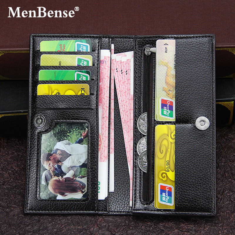 Men's PU Leather Long Wallet Featuring Animal Pattern In Square Shape