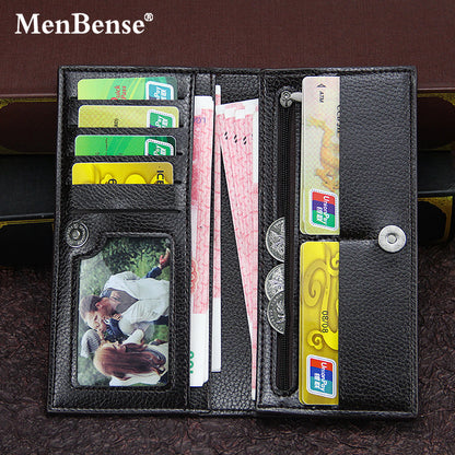 Men's PU Leather Long Wallet Featuring Animal Pattern In Square Shape