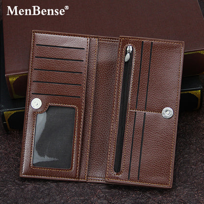 Men's PU Leather Long Wallet Featuring Animal Pattern In Square Shape