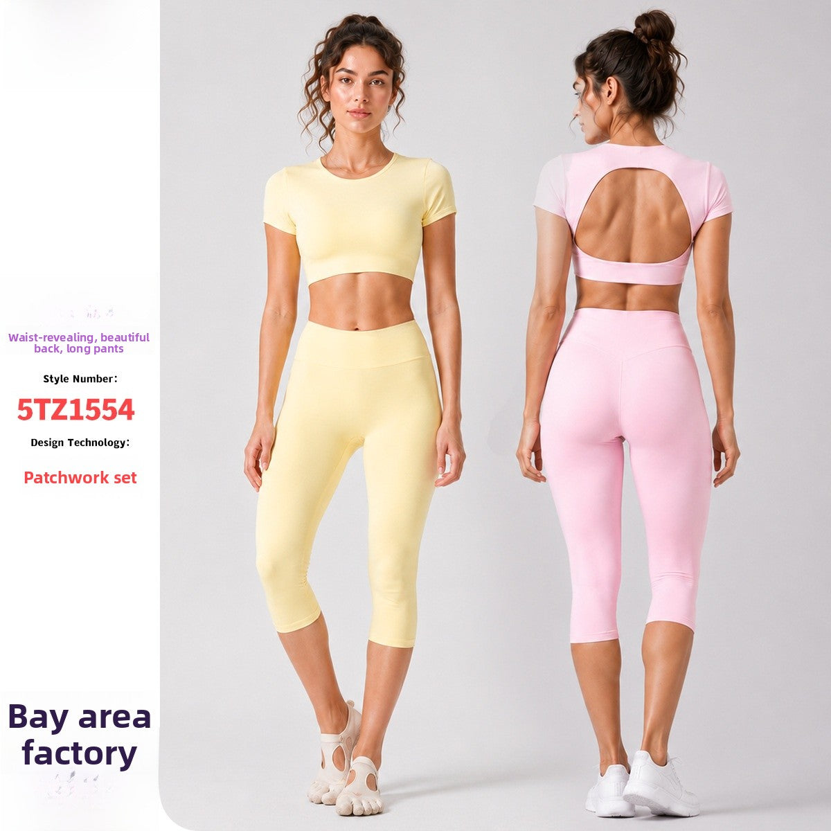 Sporty Calf-Length Yoga Jumpsuit For Women In Nylon Fabric Featuring A Backless Design, Perfect For Summer