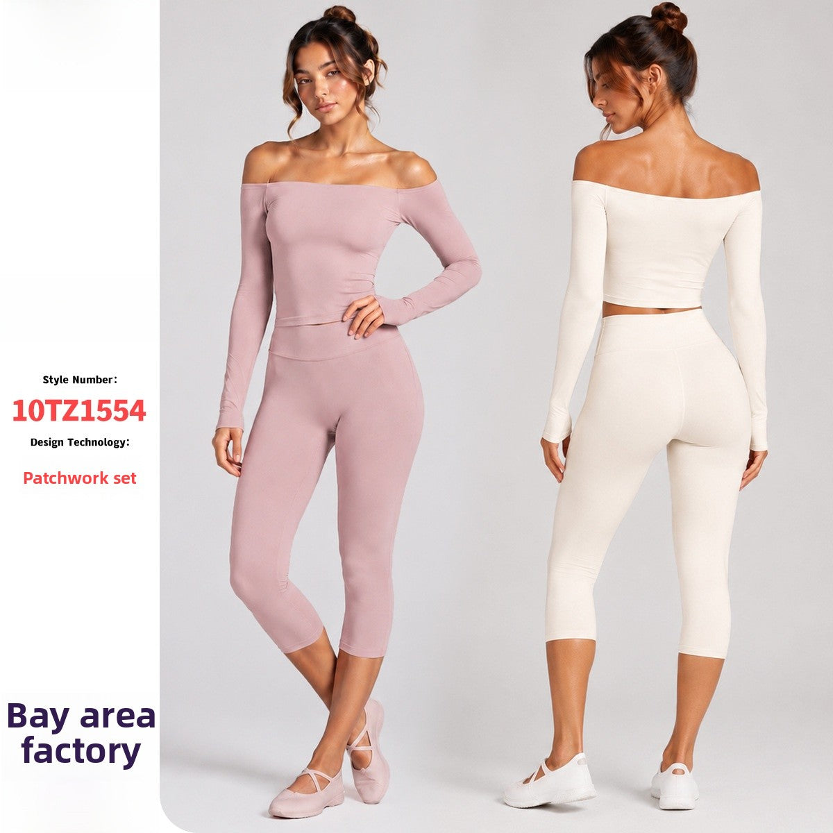 Sporty Calf-Length Yoga Jumpsuit For Women In Nylon Fabric With Backless Design, Long Sleeve, Perfect For Summer