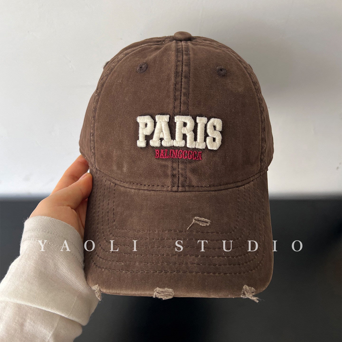 Vintage Style Unisex Baseball Cap With Curved Brim Featuring UV Protection, Cotton Material And Embroidery Craft
