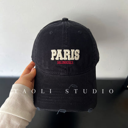 Vintage Style Unisex Baseball Cap With Curved Brim Featuring UV Protection, Cotton Material And Embroidery Craft