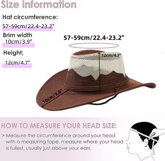 Unisex Solid Color Cowboy Style Straw Hat With Wide Brim, Breathable Design Featuring Braid Craftsmanship