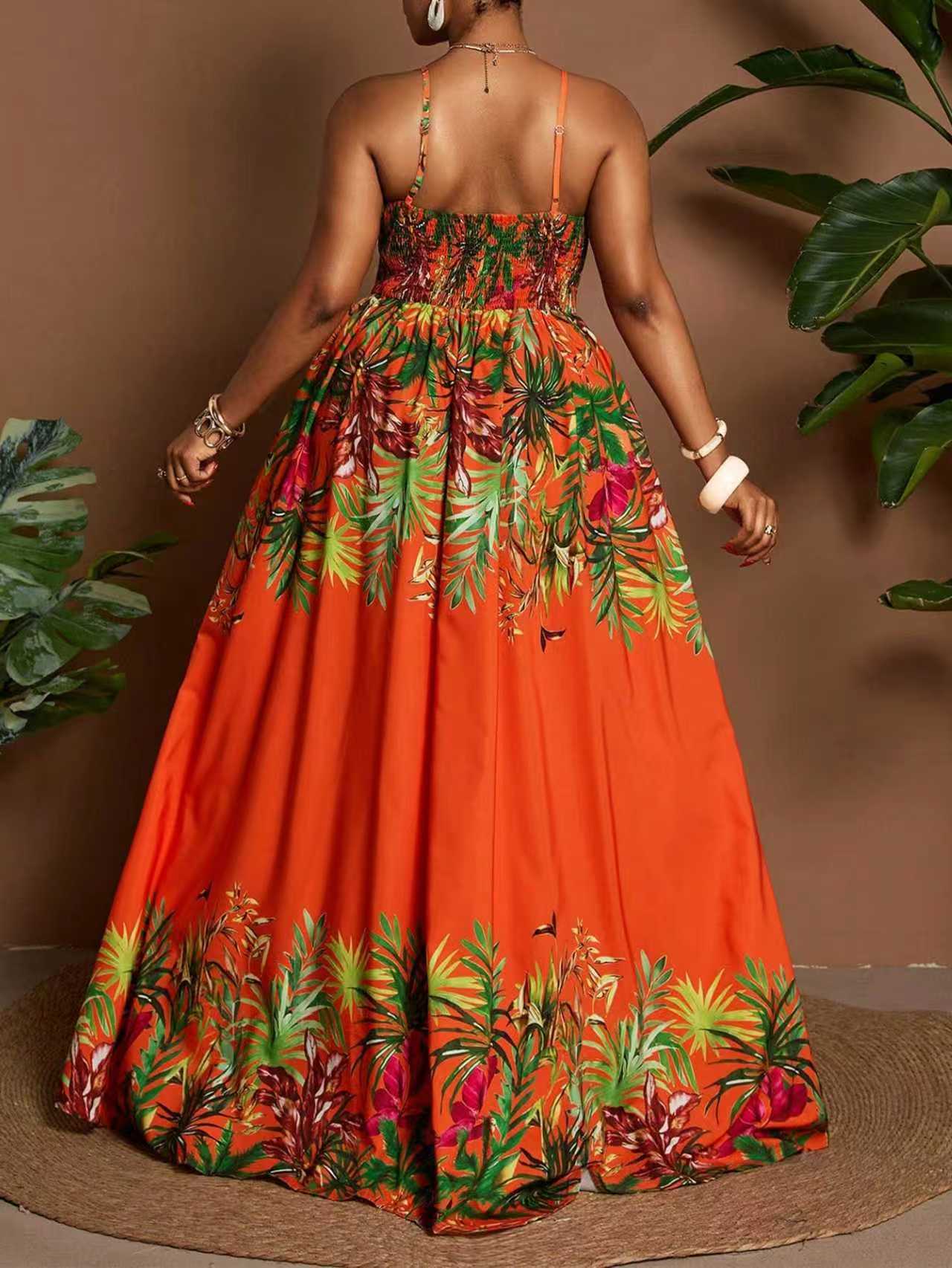 Women's Sleeveless V Neck Strap Dress In Polyester Fabric, Perfect For Travel And Vacation