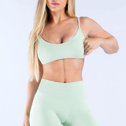 Women's Solid Color Nylon Vest In Ivory, Sleeveless Pullover Yoga Top