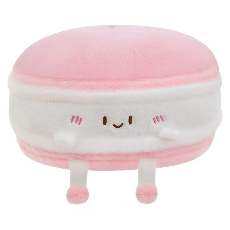 Hamburger Plush Stuffed Animal Toy In Natural Pink, Soft And Cuddly Plush Doll Pillow