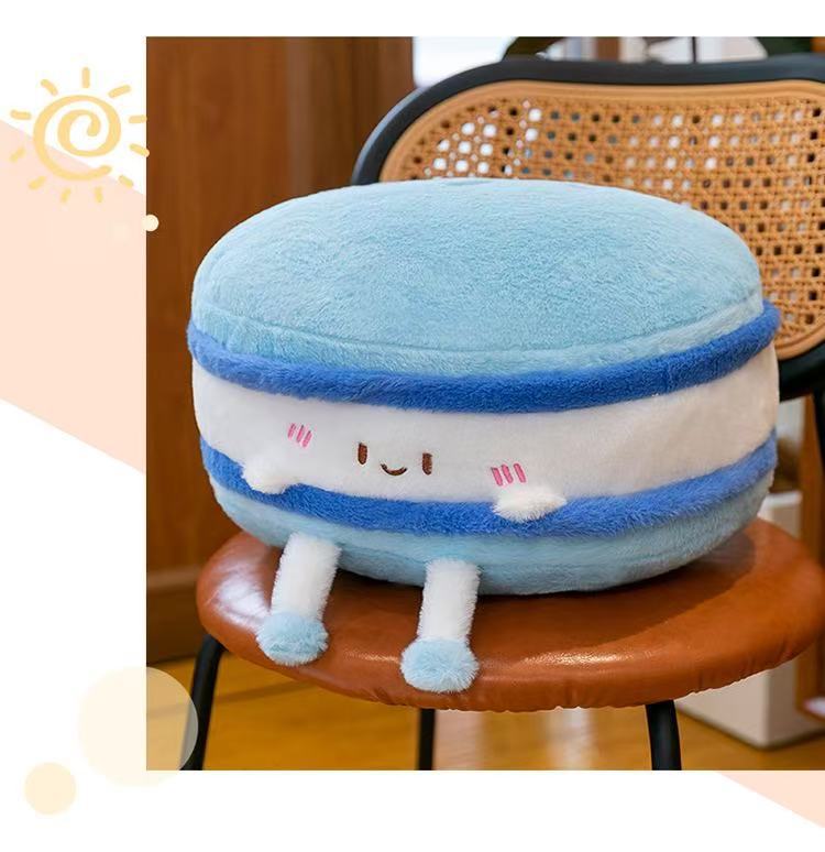 Hamburger Plush Stuffed Animal Toy In Natural Pink, Soft And Cuddly Plush Doll Pillow
