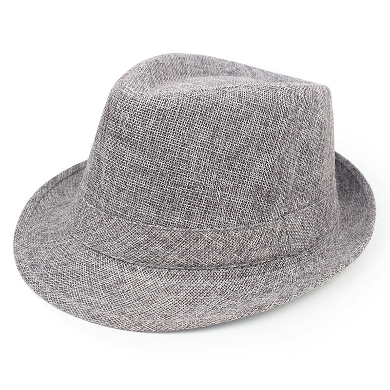 Unisex Vintage Style Panama Hat With Rolled Brim, UV Protection, Made Of Polyester Featuring Embroidery