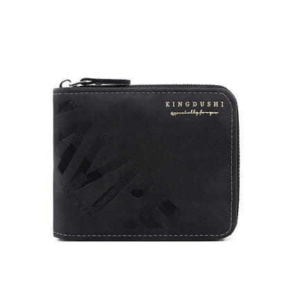 Men's PU Leather Card Holder With Chain Featuring Letter Pattern, Perfect For Summer
