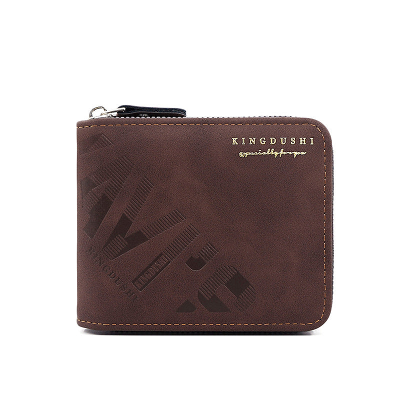 Men's PU Leather Card Holder With Chain Featuring Letter Pattern, Perfect For Summer